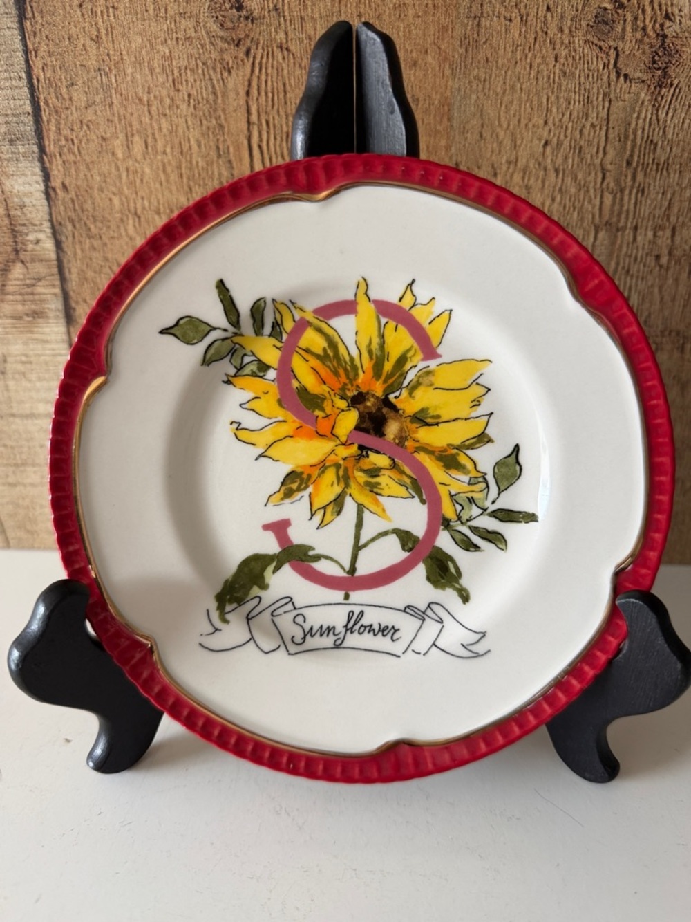 Eyewanderer for Anthropologie Sunflower Trinket Holder Accent Plate 🌻